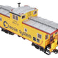 USA Trains R12128 Chessie Illuminated Ext. Vision Caboose #903112 - Metal Wheels LN/Box
