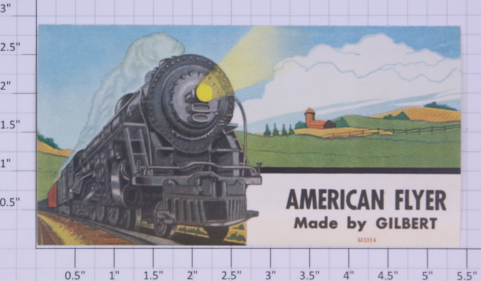 American Flyer 566-2 S ScaleSteam Billboard Sticker Decal