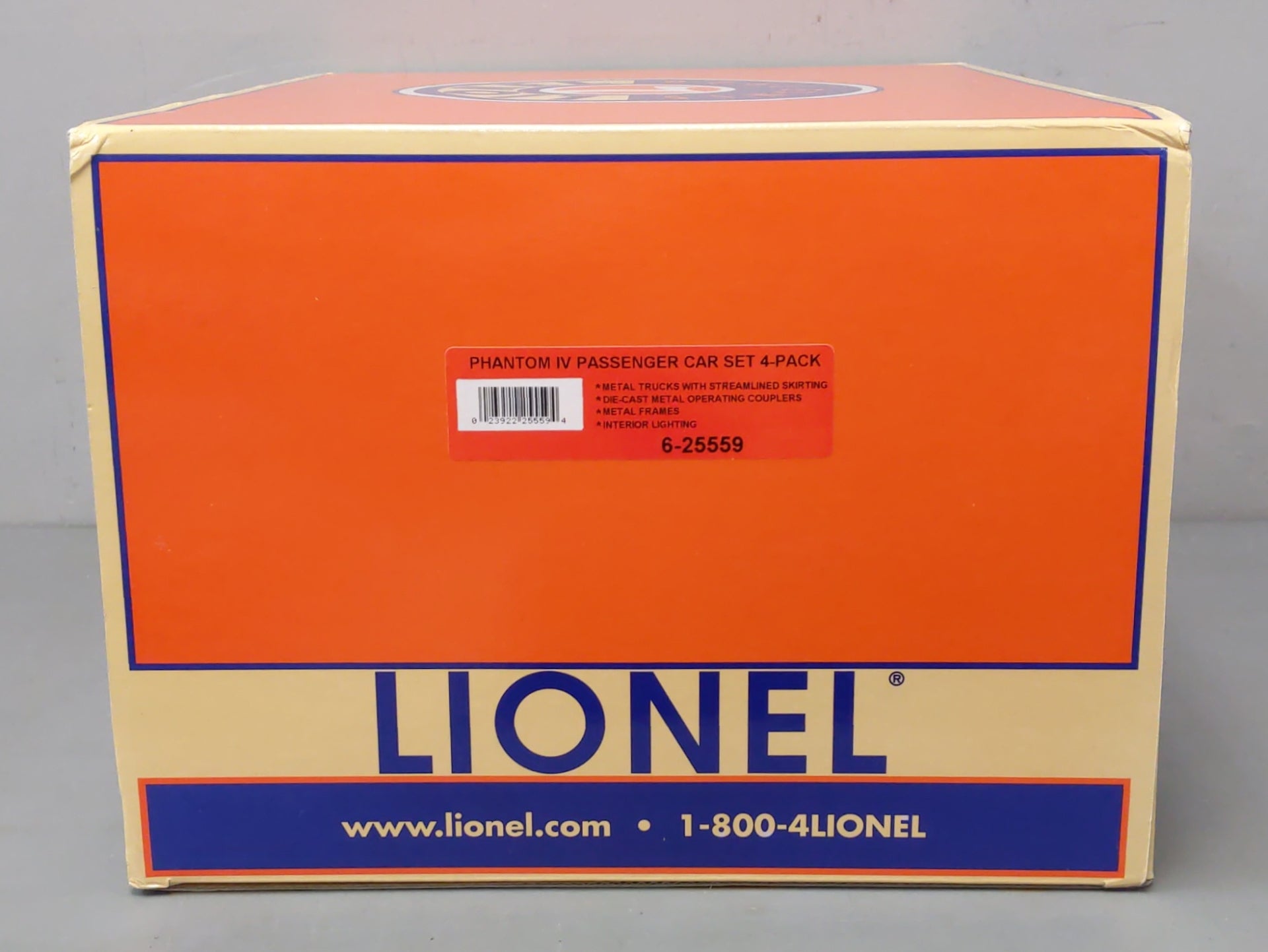Lionel 6-25559 O Phantom IV Passenger Cars (Pack of 4)