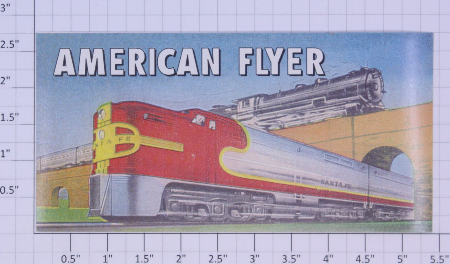 American Flyer 577-5 "American Flyer" Billboard Sticker Decal