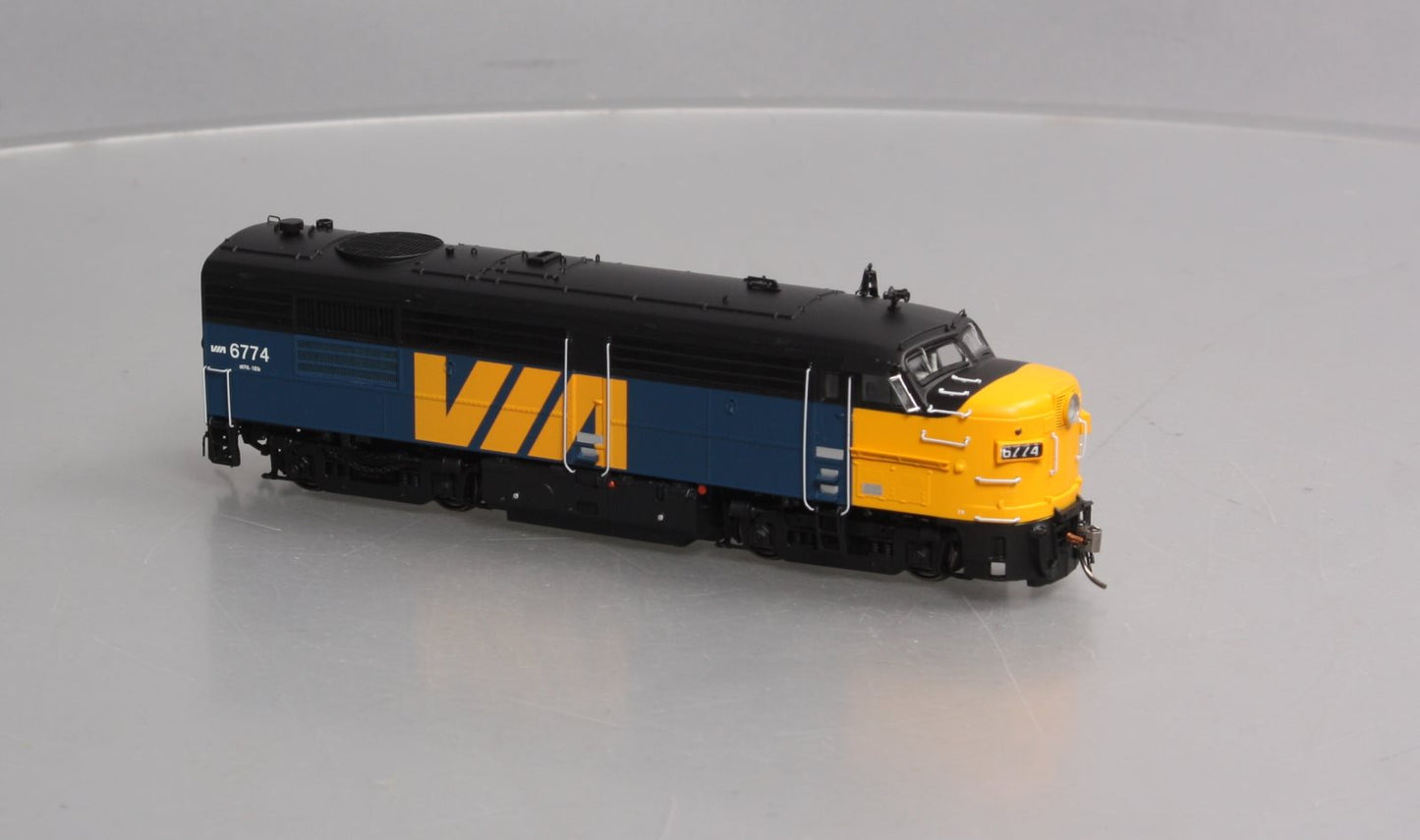 Rapido Trains 20519 HO VIA Rail Canada MLW FPA4 with Sound & DCC #6774