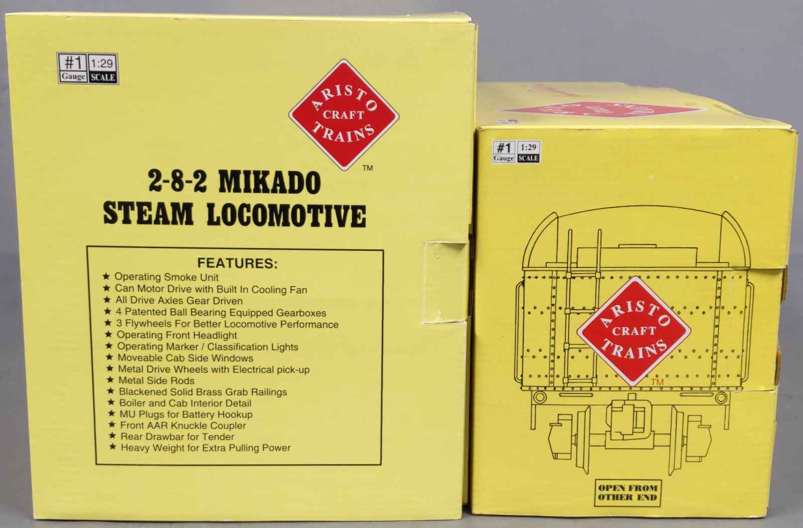 Aristo-Craft 21514 G Reading 2-8-2 Mikado Steam Locomotive & Tender #1710