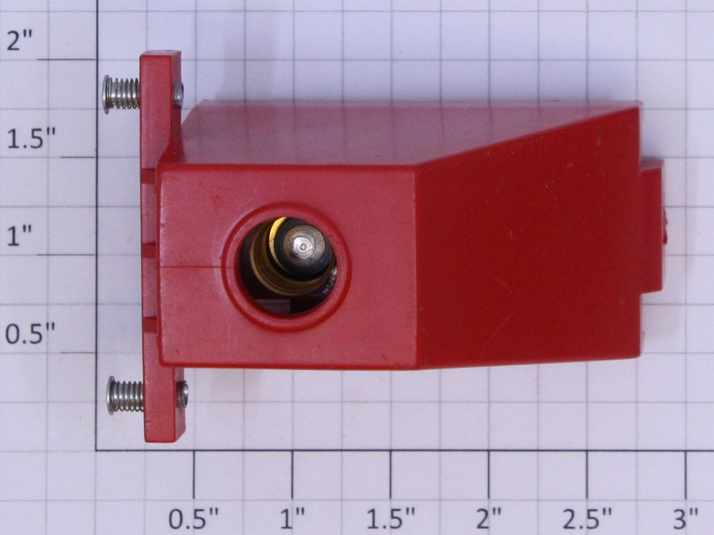 American Flyer 730X1 S Scale Red Lighted Bumper Frame with Screw Socket