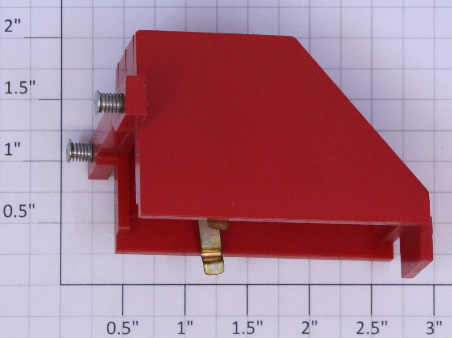 American Flyer 730X1 S Scale Red Lighted Bumper Frame with Screw Socket