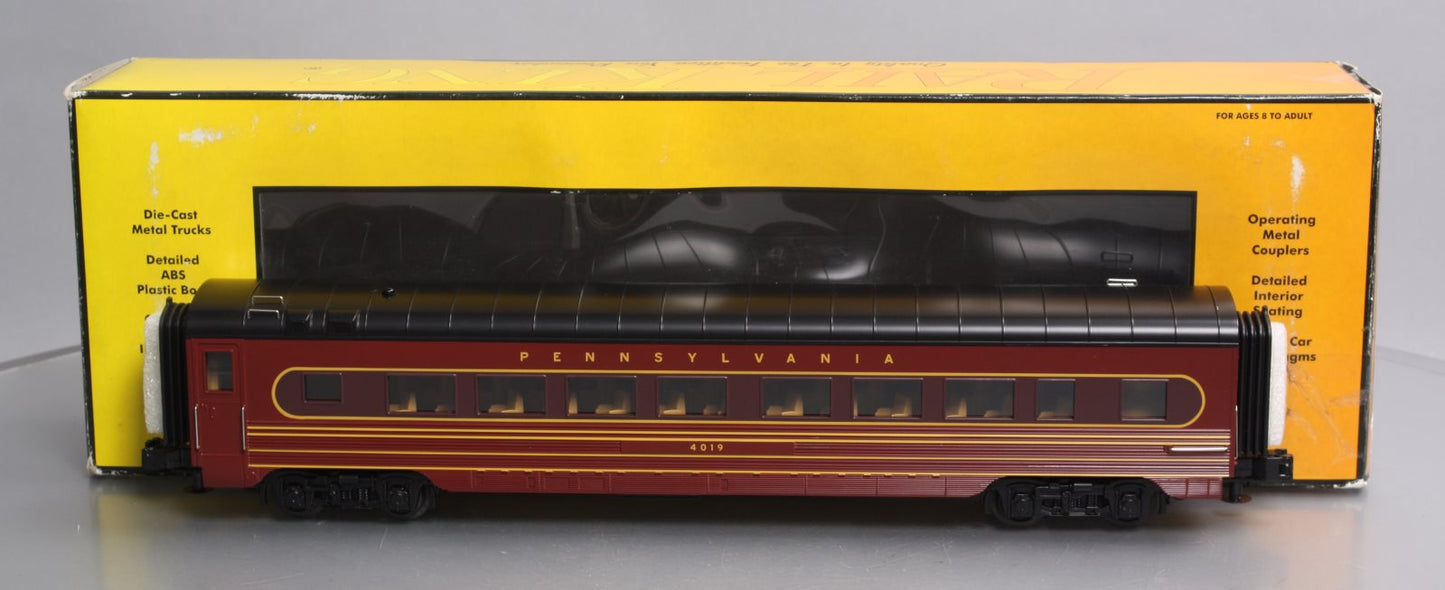 MTH 30-67298 O Pennsylvania 60' Streamlined ABS Passenger Coach #4019 NIB