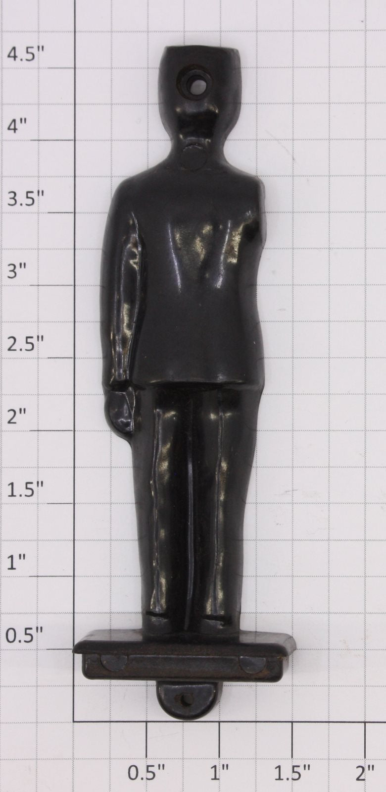 Lionel 1045-22 Unpainted Black Flagman Figure Back Half-Arm Not Included
