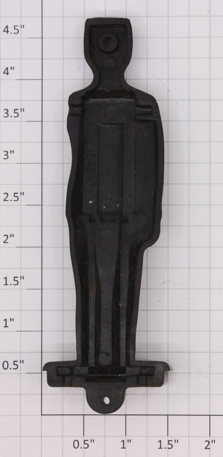 Lionel 1045-22 Unpainted Black Flagman Figure Back Half-Arm Not Included