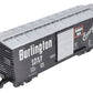 USA Trains R19043B G Burlington Simulated Steel Box Car (Black/Silver) #30707 EX/Box