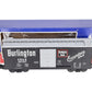 USA Trains R19043B G Burlington Simulated Steel Box Car (Black/Silver) #30707 EX/Box
