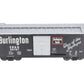 USA Trains R19043B G Burlington Simulated Steel Box Car (Black/Silver) #30707 EX/Box