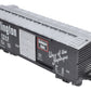 USA Trains R19043B G Burlington Simulated Steel Box Car (Black/Silver) #30707 EX/Box