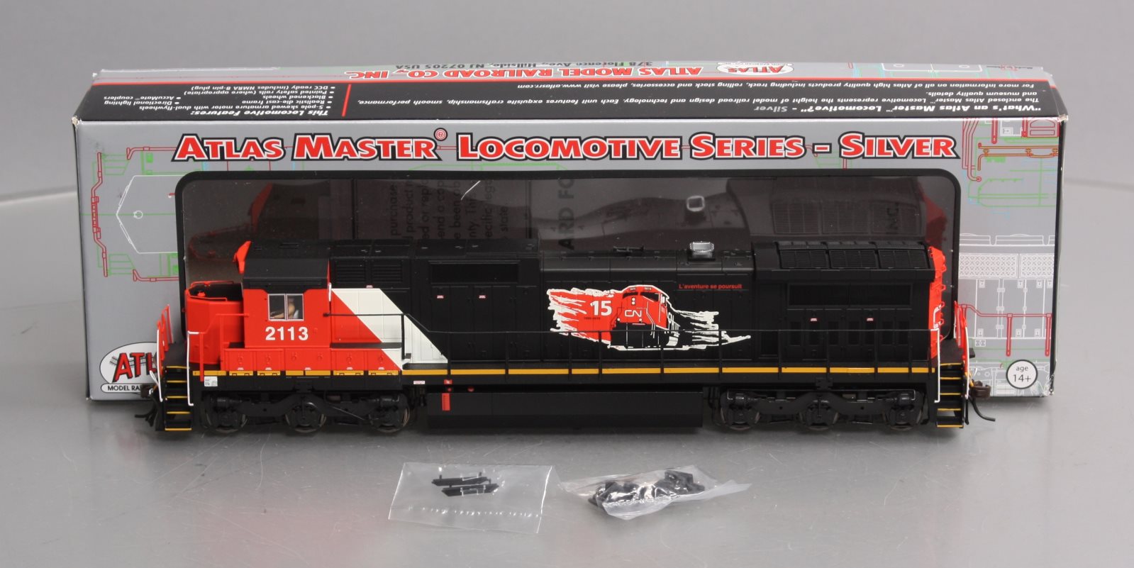 Atlas 10001226 HO CN Dash 8-40C Diesel Locomotive #2113