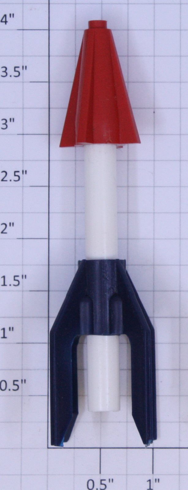 American Flyer P14A686 S Scale Red White and Blue Rocket