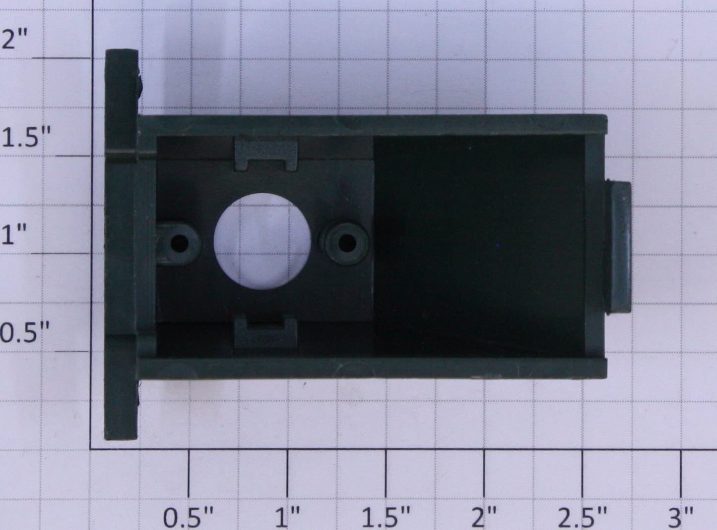 American Flyer 730X1 S Scale Green Lighted Bumper Frame Only