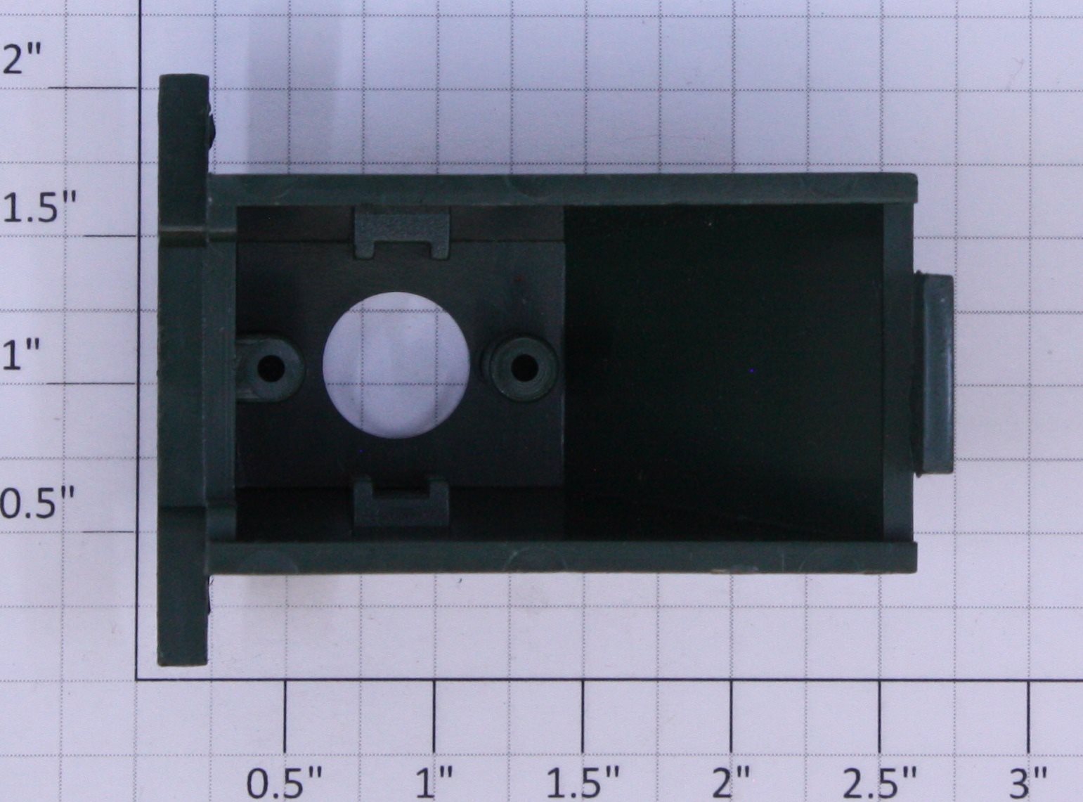 American Flyer 730X1 S Scale Green Lighted Bumper Frame Only