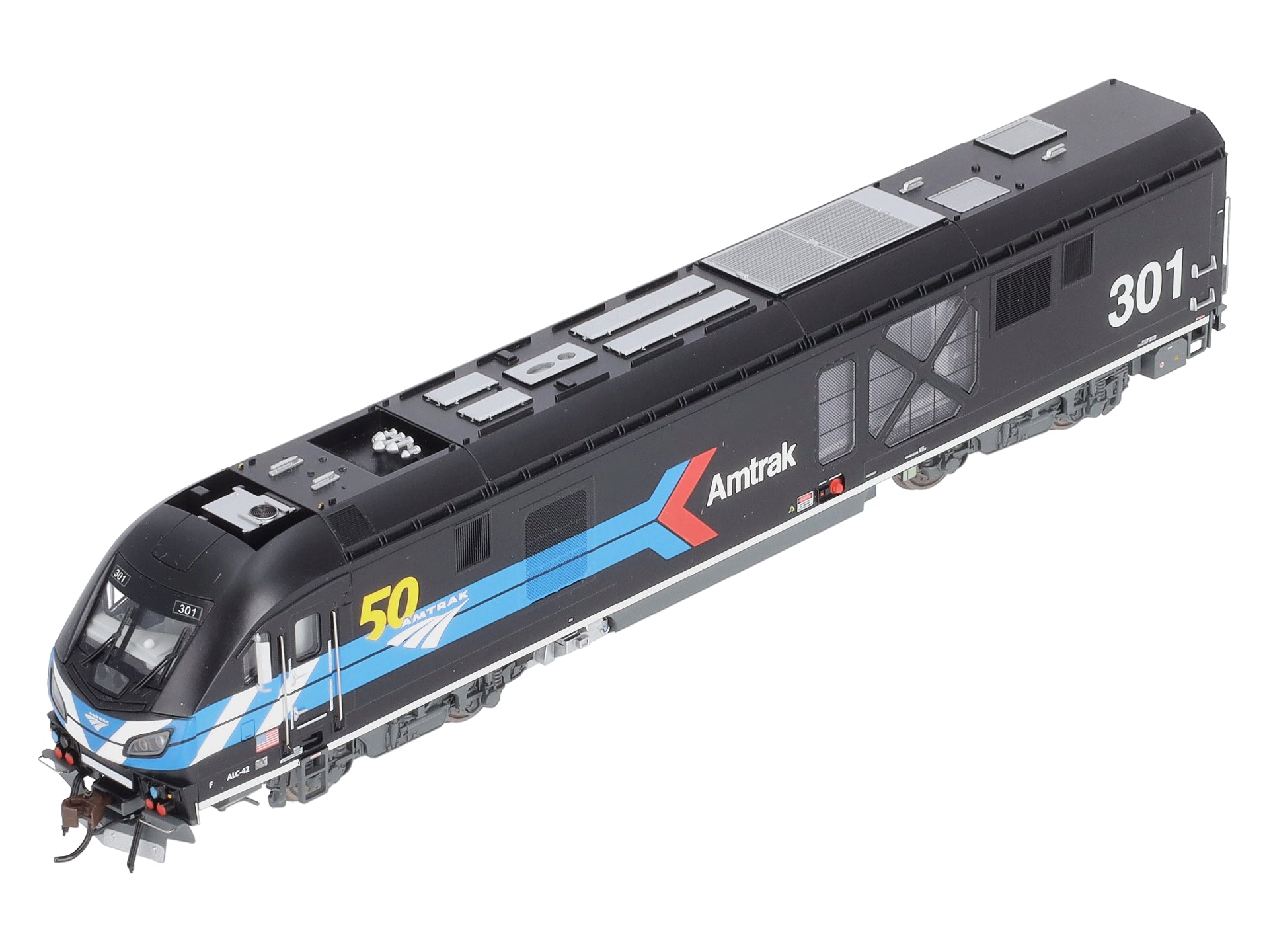Bachmann 68303 HO Amtrak 50th Anniversary ALC-42 Charger #301 with DCC/Sound