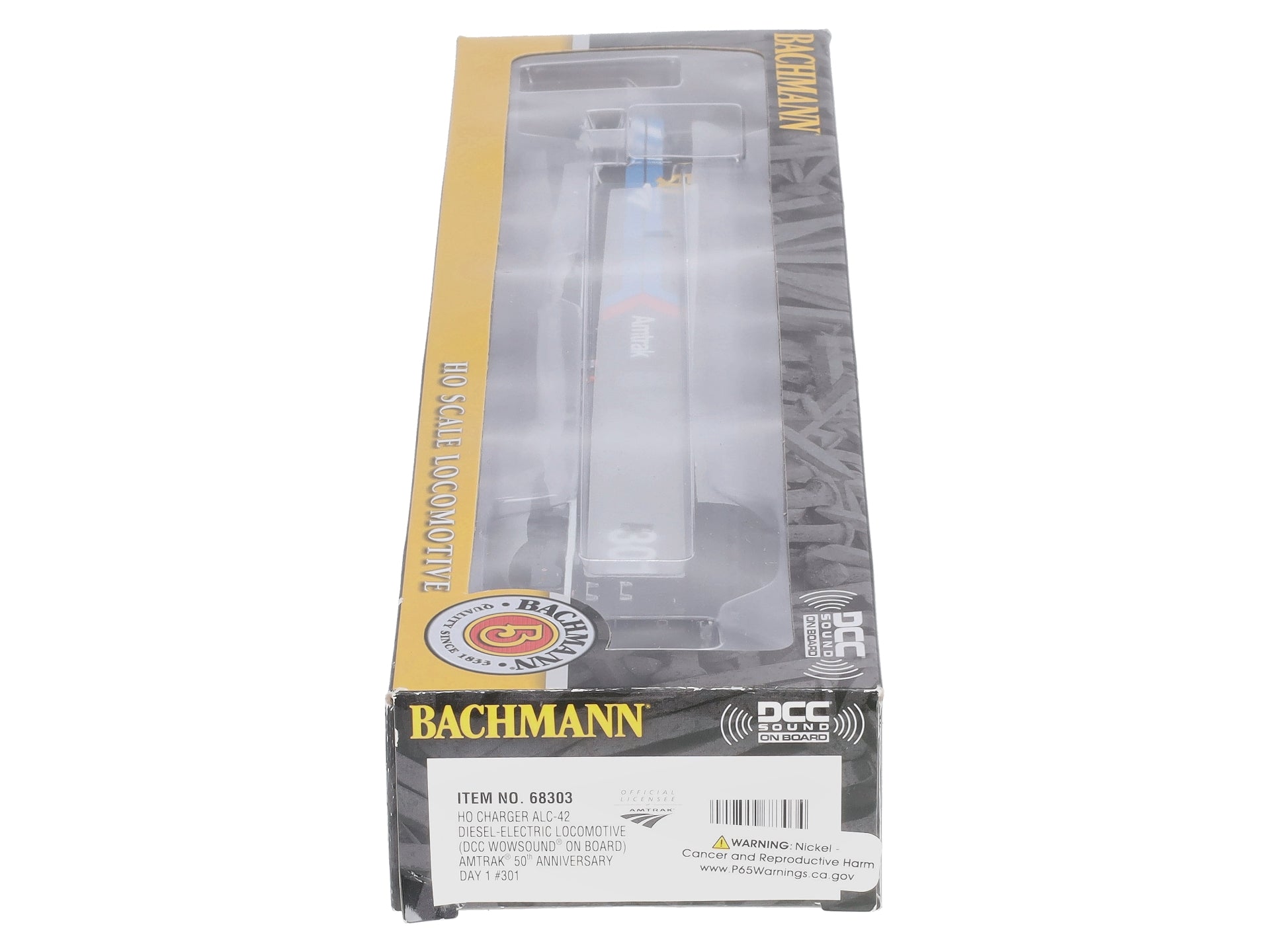 Bachmann 68303 HO Amtrak 50th Anniversary ALC-42 Charger #301 with DCC/Sound