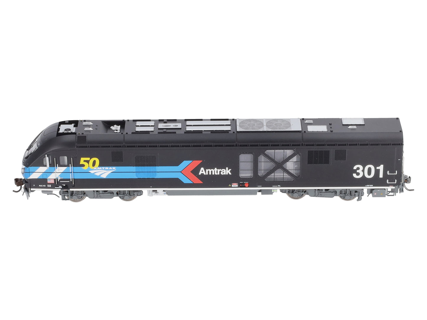 Bachmann 68303 HO Amtrak 50th Anniversary ALC-42 Charger #301 with DCC/Sound