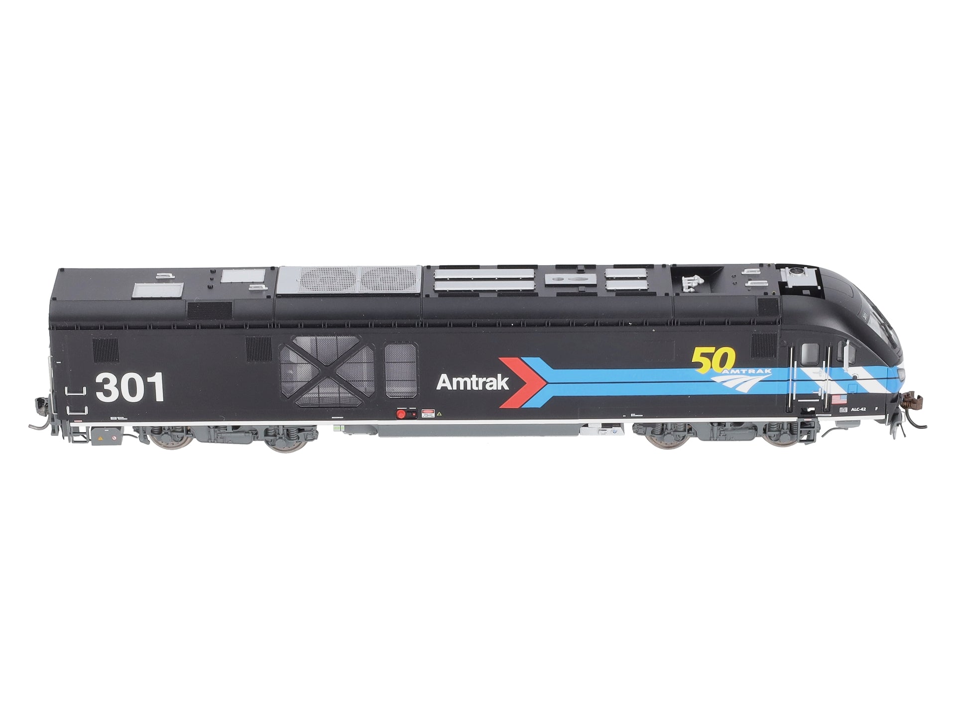 Bachmann 68303 HO Amtrak 50th Anniversary ALC-42 Charger #301 with DCC/Sound