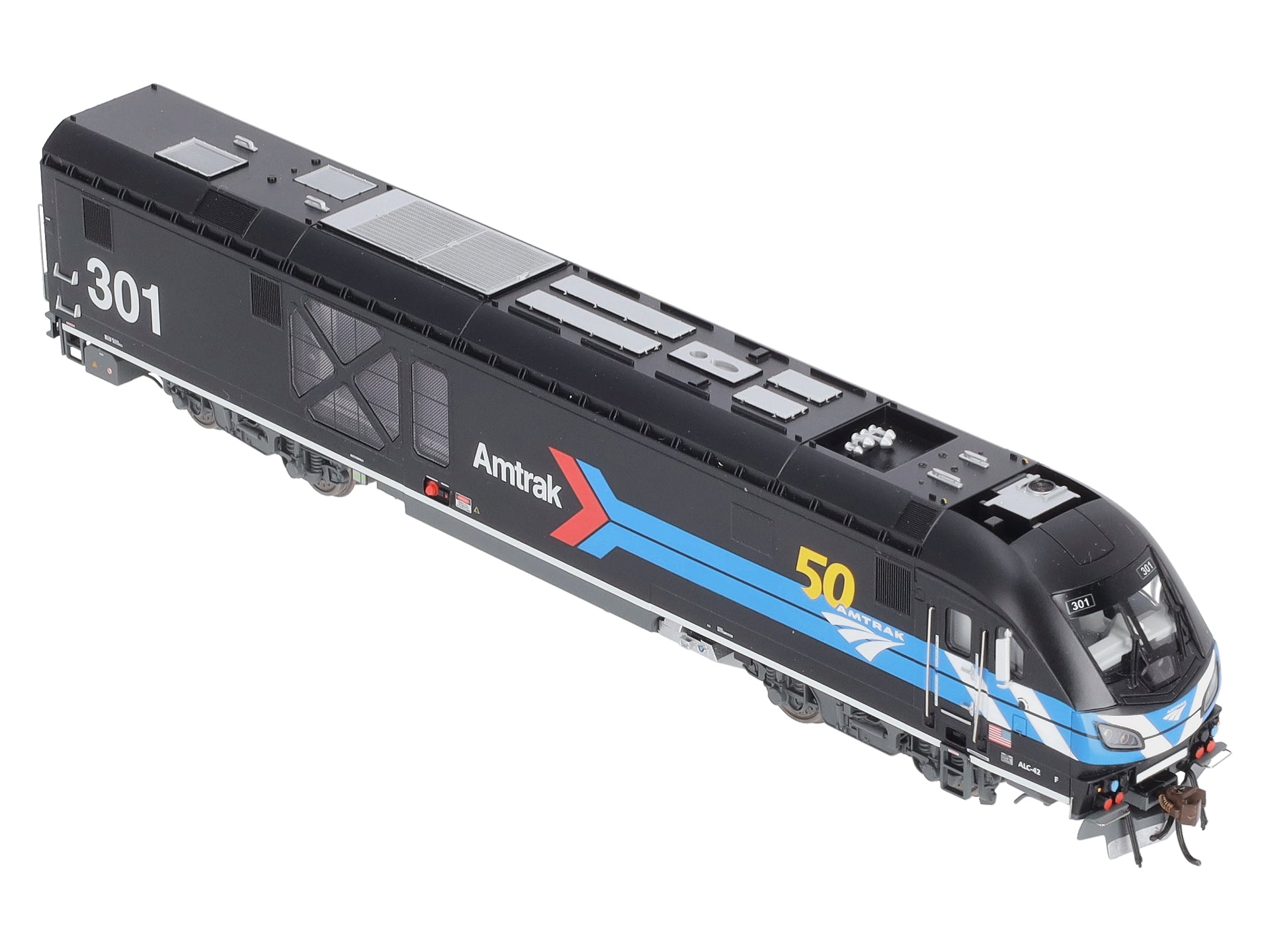 Bachmann 68303 HO Amtrak 50th Anniversary ALC-42 Charger #301 with DCC/Sound