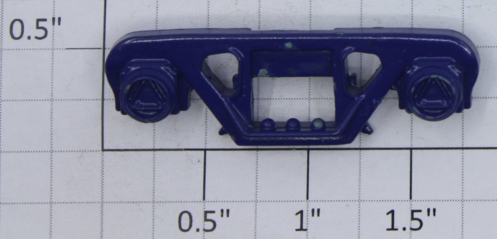 MTH DA-61500001X Royal Blue 4-Wheel Diecast Truck Side