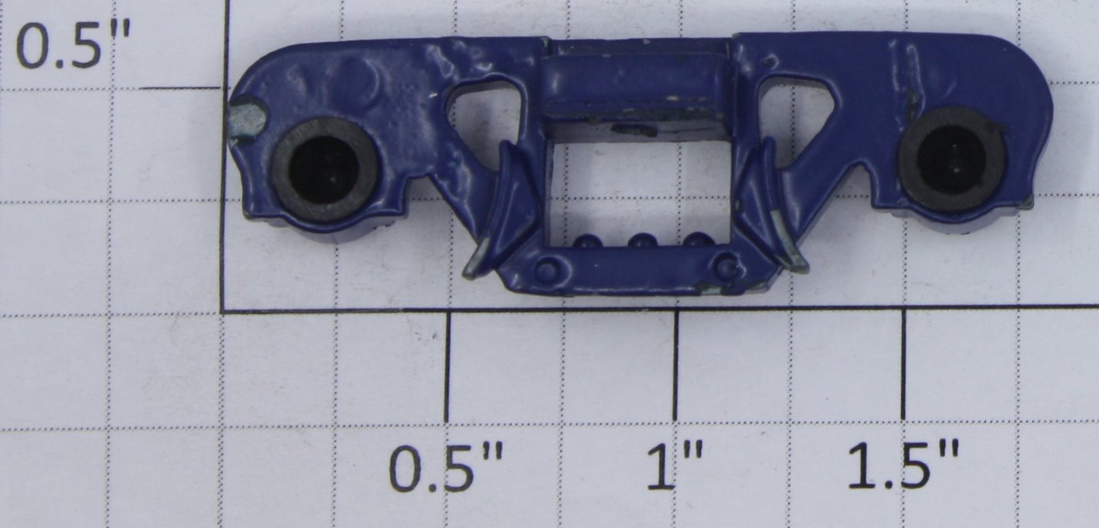 MTH DA-61500001X Royal Blue 4-Wheel Diecast Truck Side