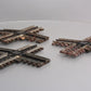 Gargraves 121 O Gauge 3 Rail Phantom Tinplate 90 Degree Crossovers [3] VG