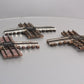 Gargraves 121 O Gauge 3 Rail Phantom Tinplate 90 Degree Crossovers [3] VG