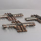 Gargraves 121 O Gauge 3 Rail Phantom Tinplate 90 Degree Crossovers [3] VG