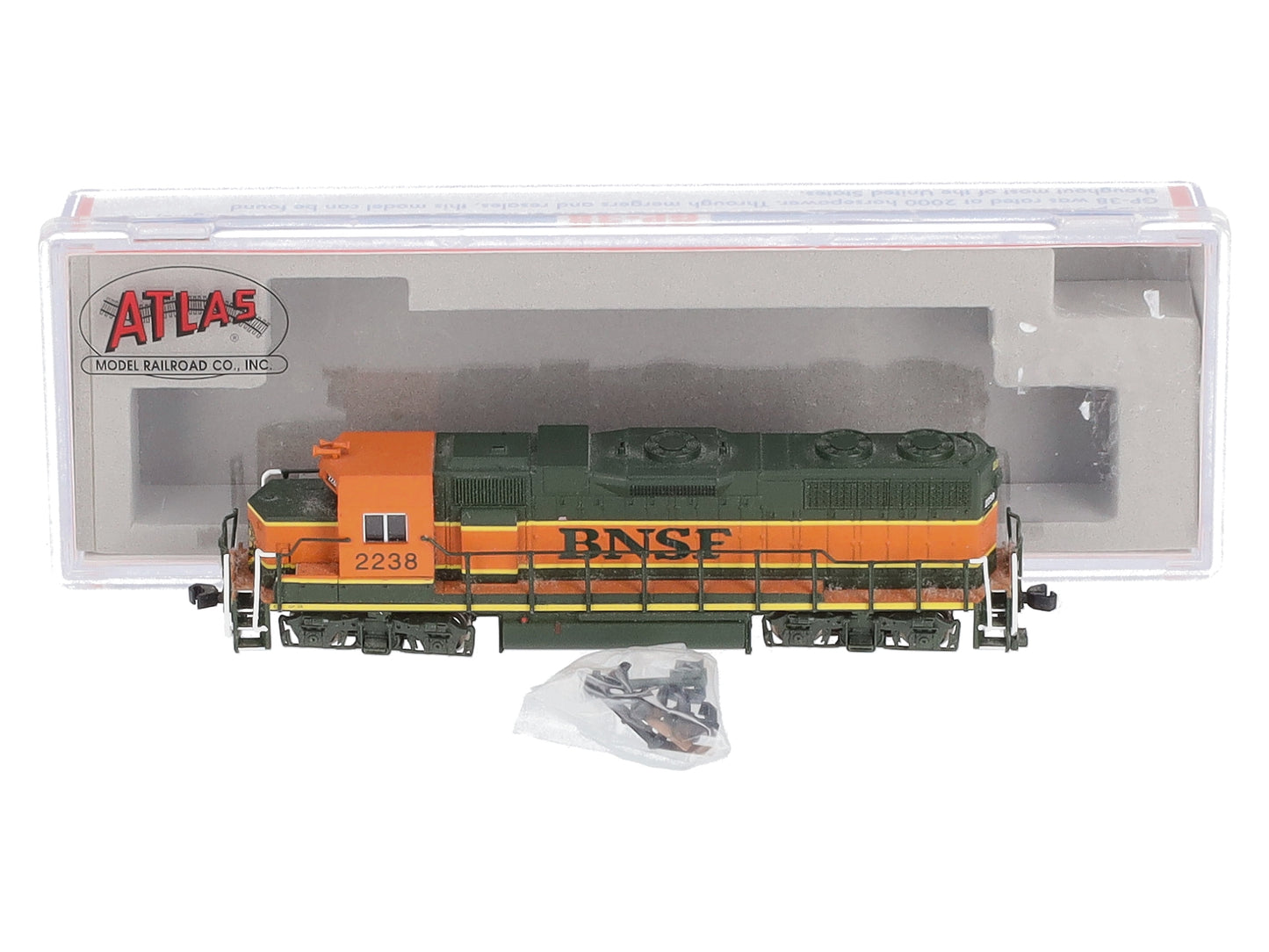 Atlas 49858 N Scale Burlington Northern Santa Fe GP38 Diesel #2238