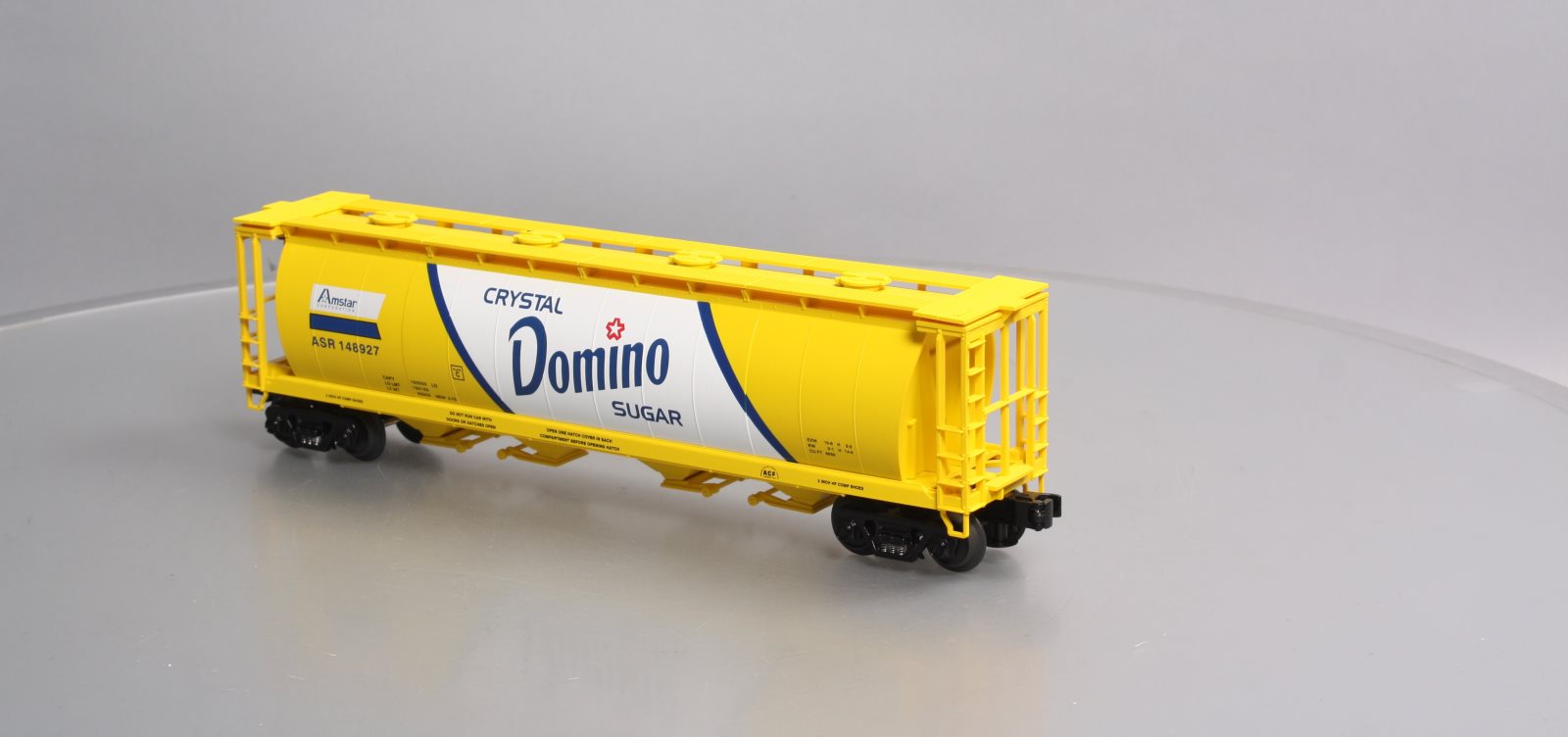MTH 30-75112 O Domino Sugar 4-Bay Cylindrical Hopper Car LN/Box