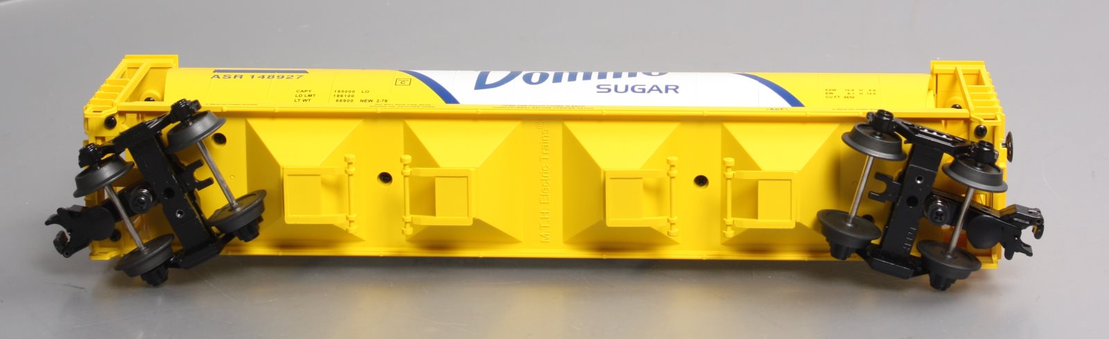 MTH 30-75112 O Domino Sugar 4-Bay Cylindrical Hopper Car LN/Box