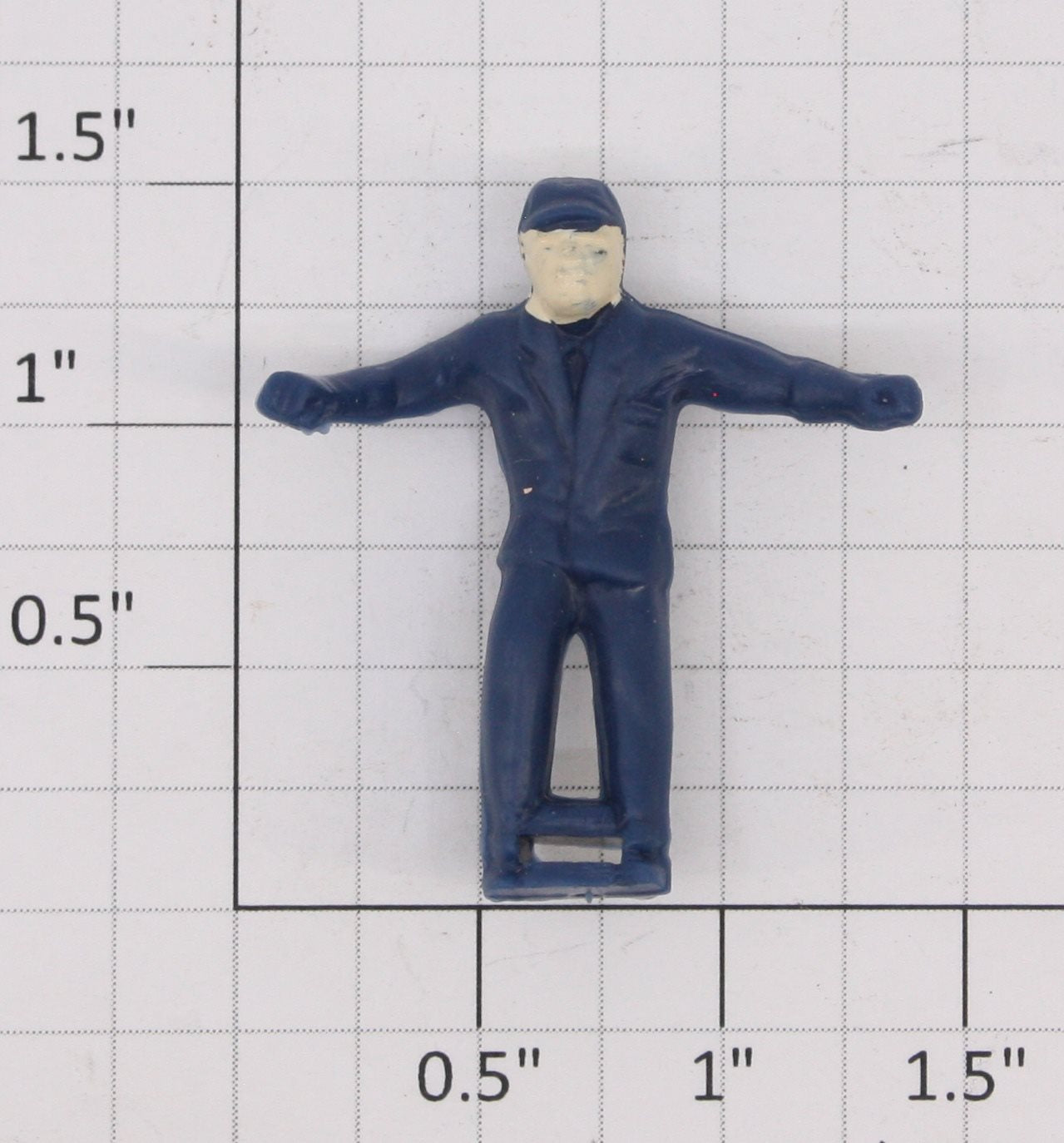 Lionel 19811-44 Blue Brakeman Car Figure with Painted Face