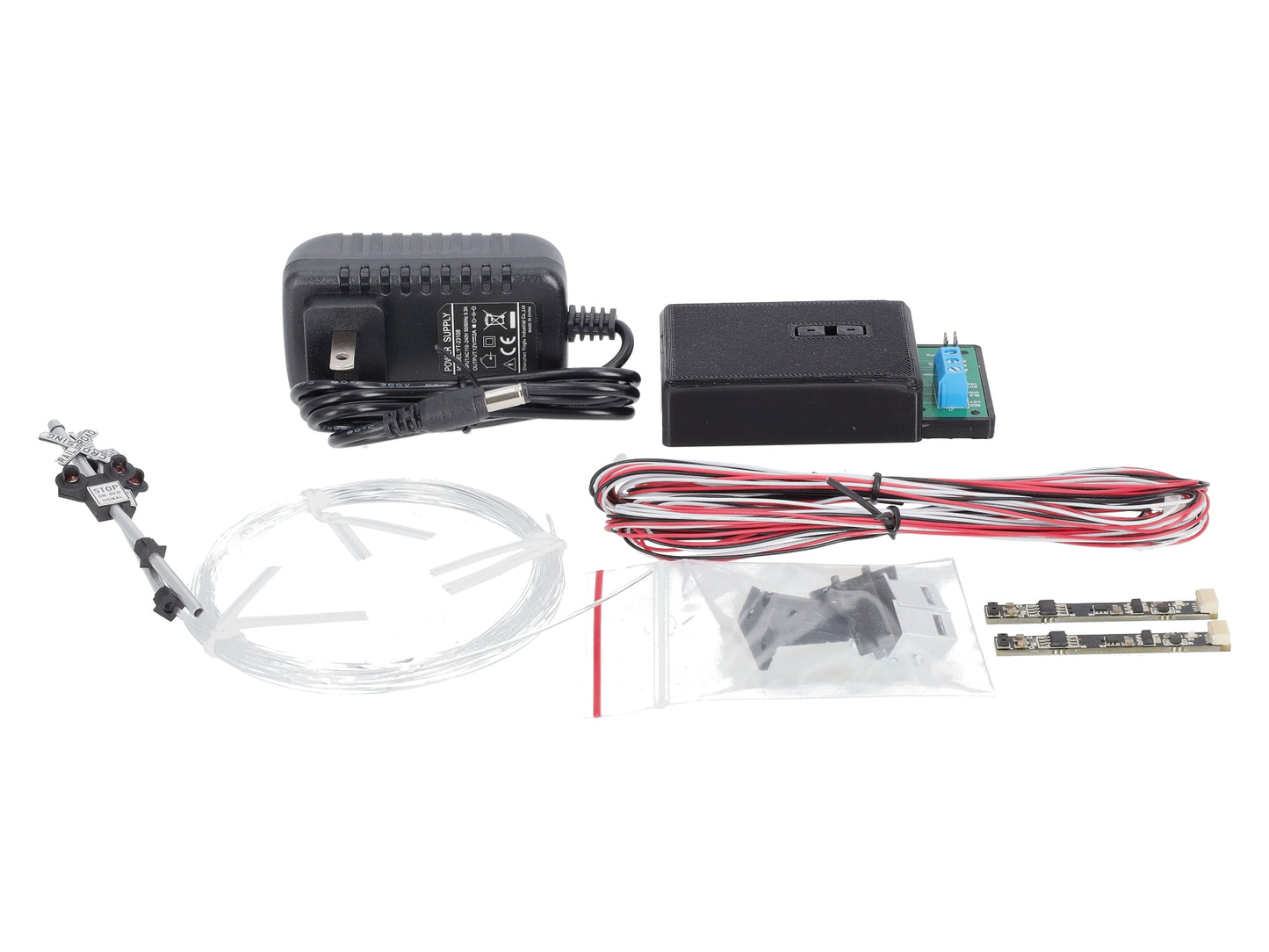 Dwarvin DVIRRXK101 HO Scale Crossing Flasher Kit w/ Power Supply