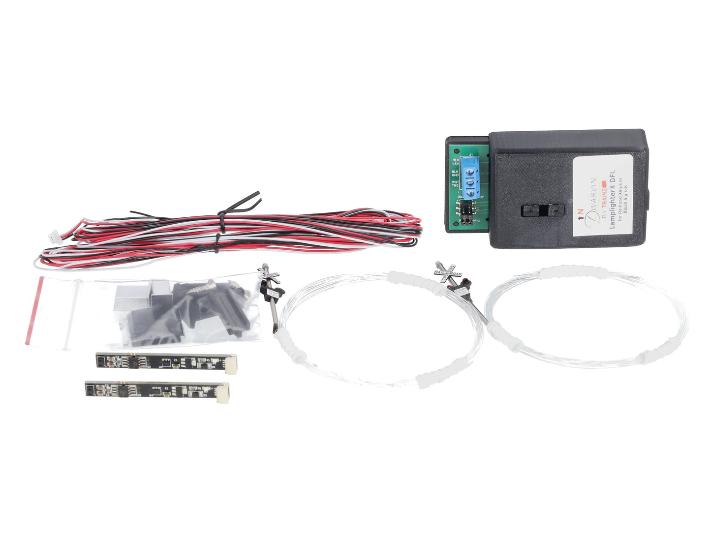 Dwarvin DVIRRXK202 N Scale Crossing Flasher Kit w/o Power Supply