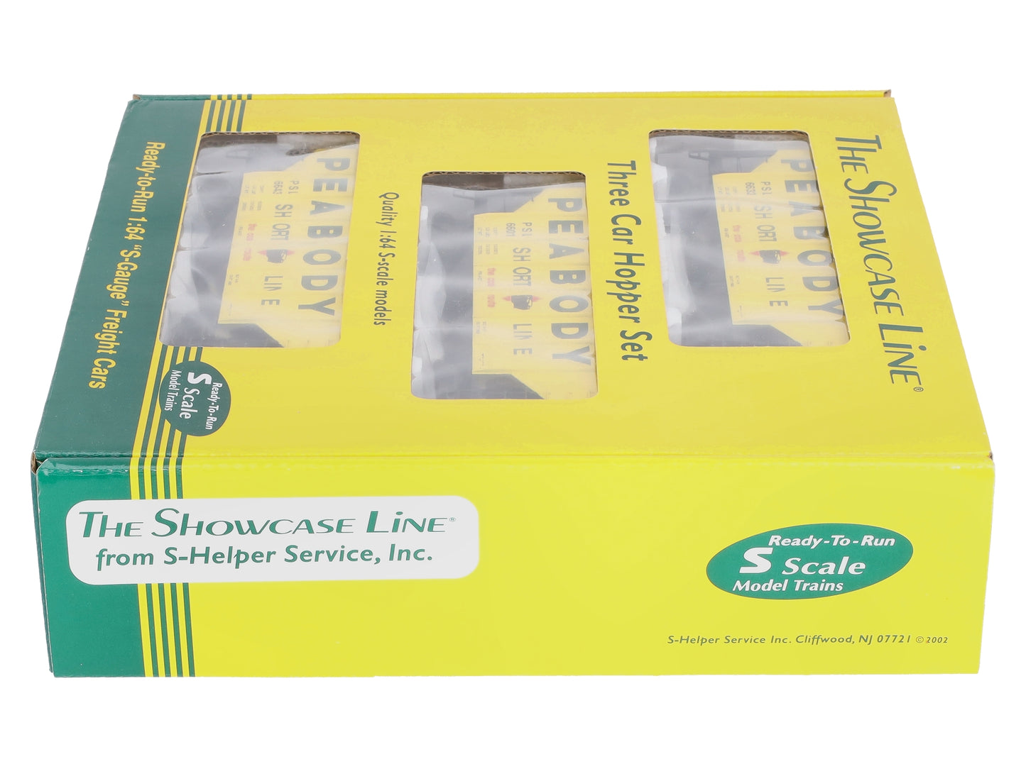 S-Helper 01206 S Gauge Peabody Short Line Hopper Car (Set of 3) EX/Box