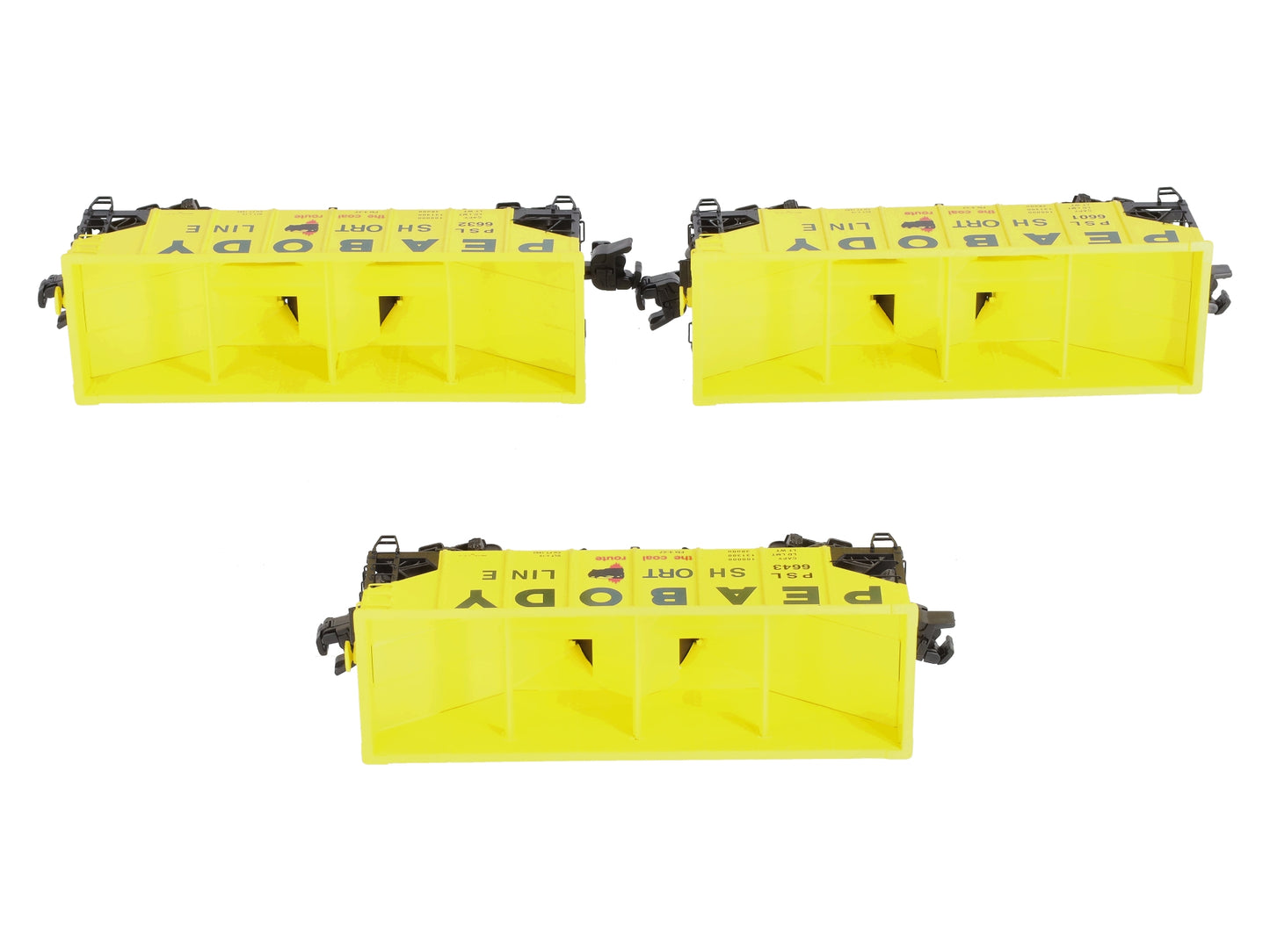 S-Helper 01206 S Gauge Peabody Short Line Hopper Car (Set of 3) EX/Box