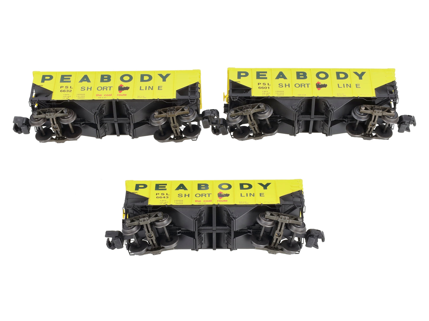 S-Helper 01206 S Gauge Peabody Short Line Hopper Car (Set of 3) EX/Box