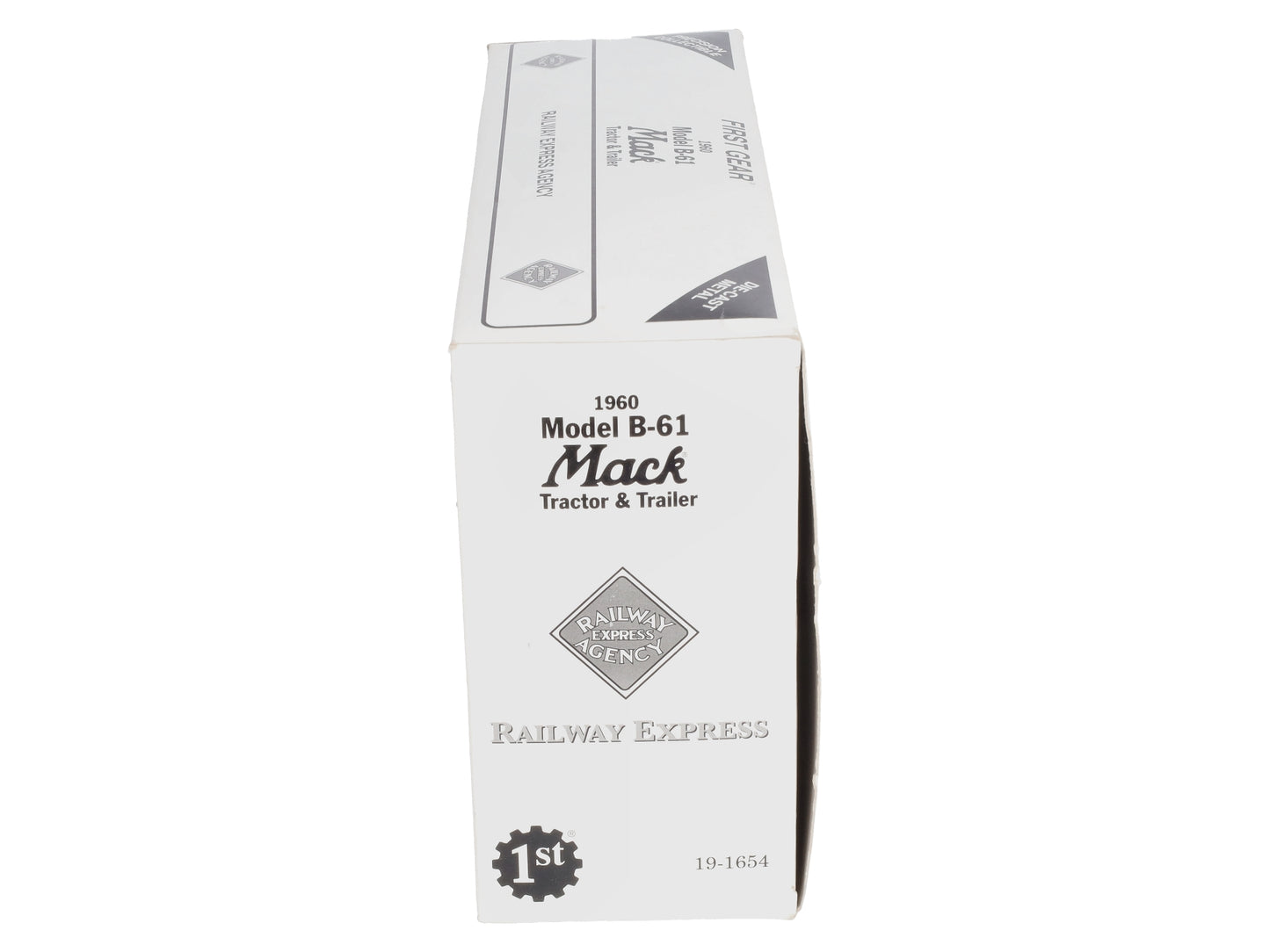 Railway Express 19-1654 1:34 Scale 1960 Model B-61 Mack Tractor Trailer EX/Box