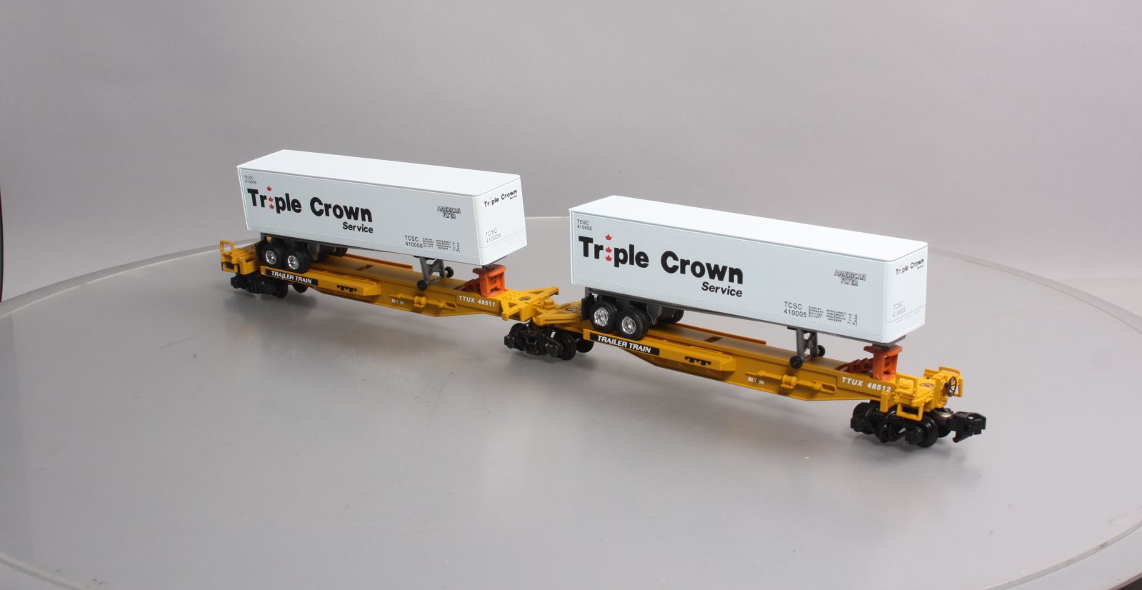 American Flyer S Gauge 6-48511 Triple Crown TTUX Intermodal Car LN/Box