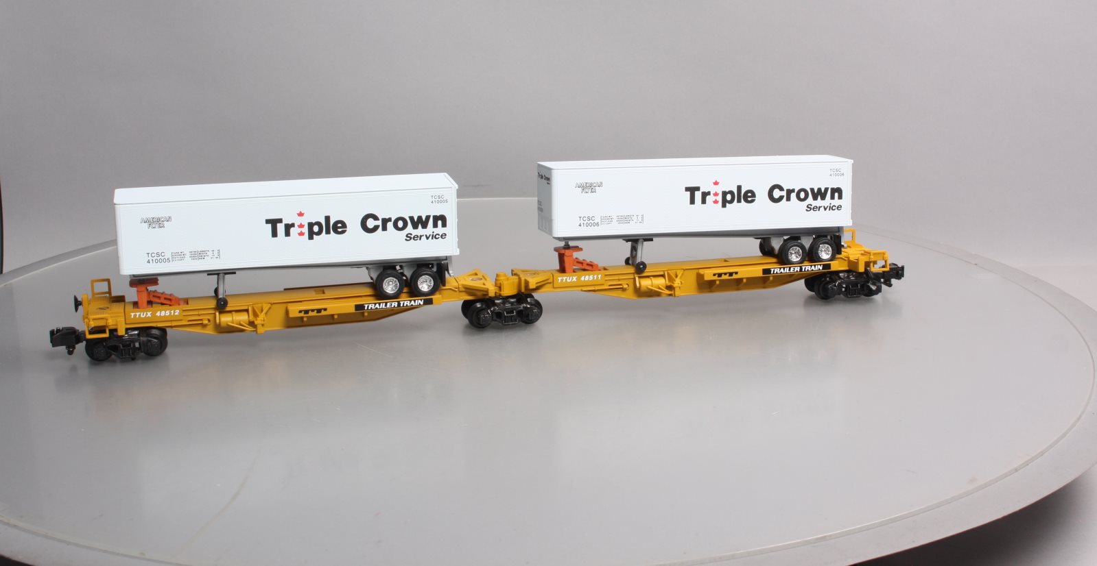 American Flyer S Gauge 6-48511 Triple Crown TTUX Intermodal Car LN/Box