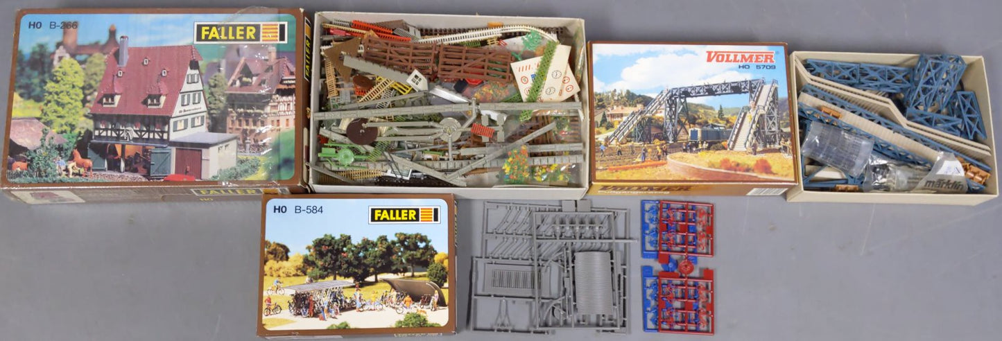 Vollmer & Faller HO Scale Building Kits: 5709, B-266, B-584 [3] EX/Box