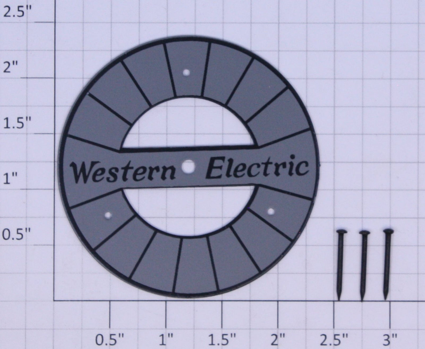 American Flyer 936-2 Western Electric Reel Side with Blackened Nails