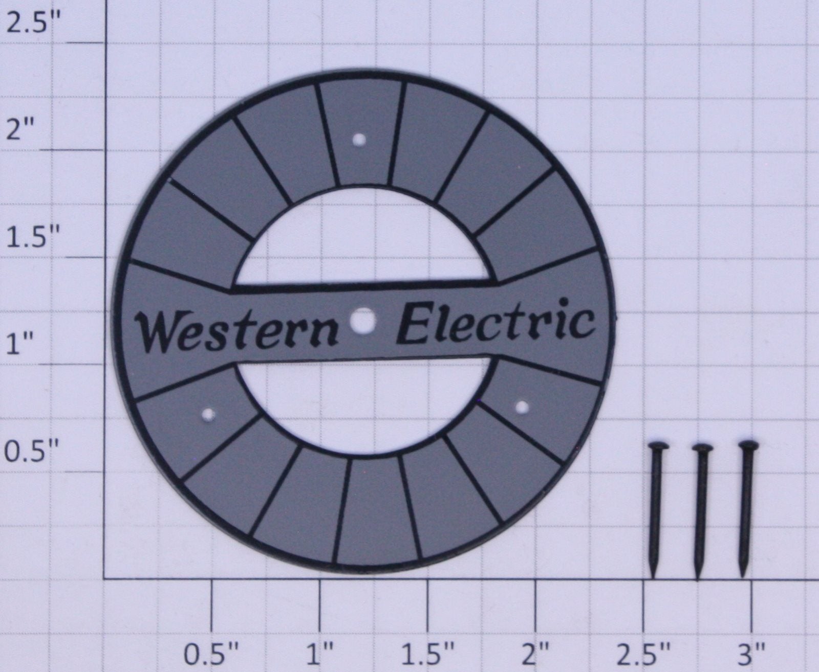 American Flyer 936-2 Western Electric Reel Side with Blackened Nails