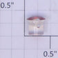 American Flyer LE0324 596 Water Tank Lens with Red Tint