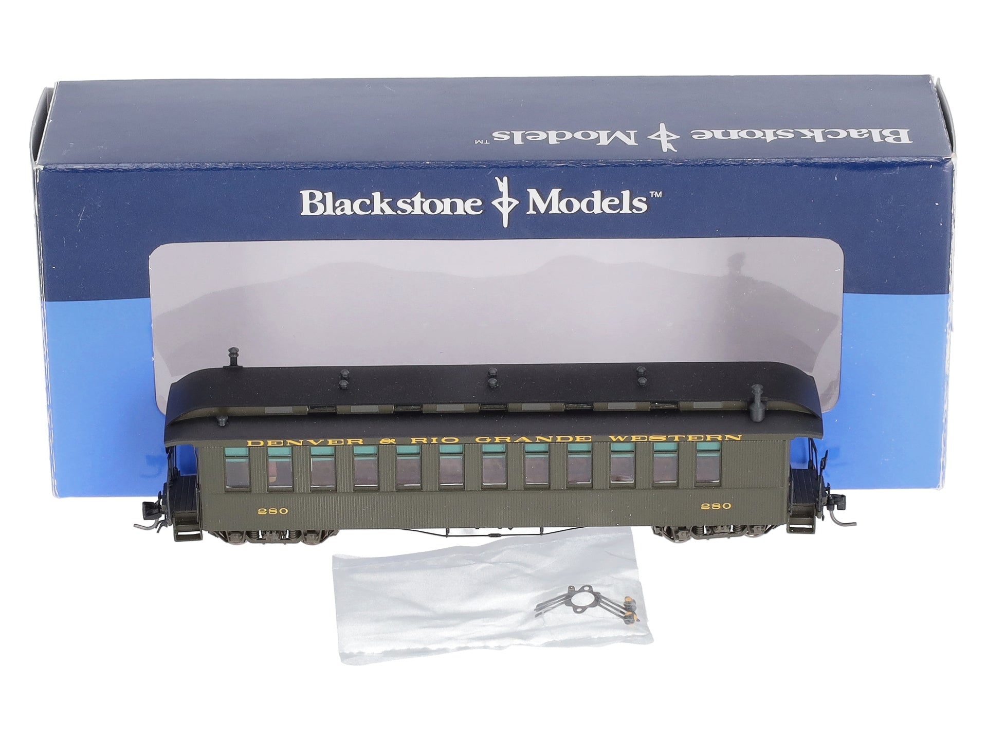 Blackstone Models B350100 HOn3 D&RGW Open Platform Coach Passenger Car #280