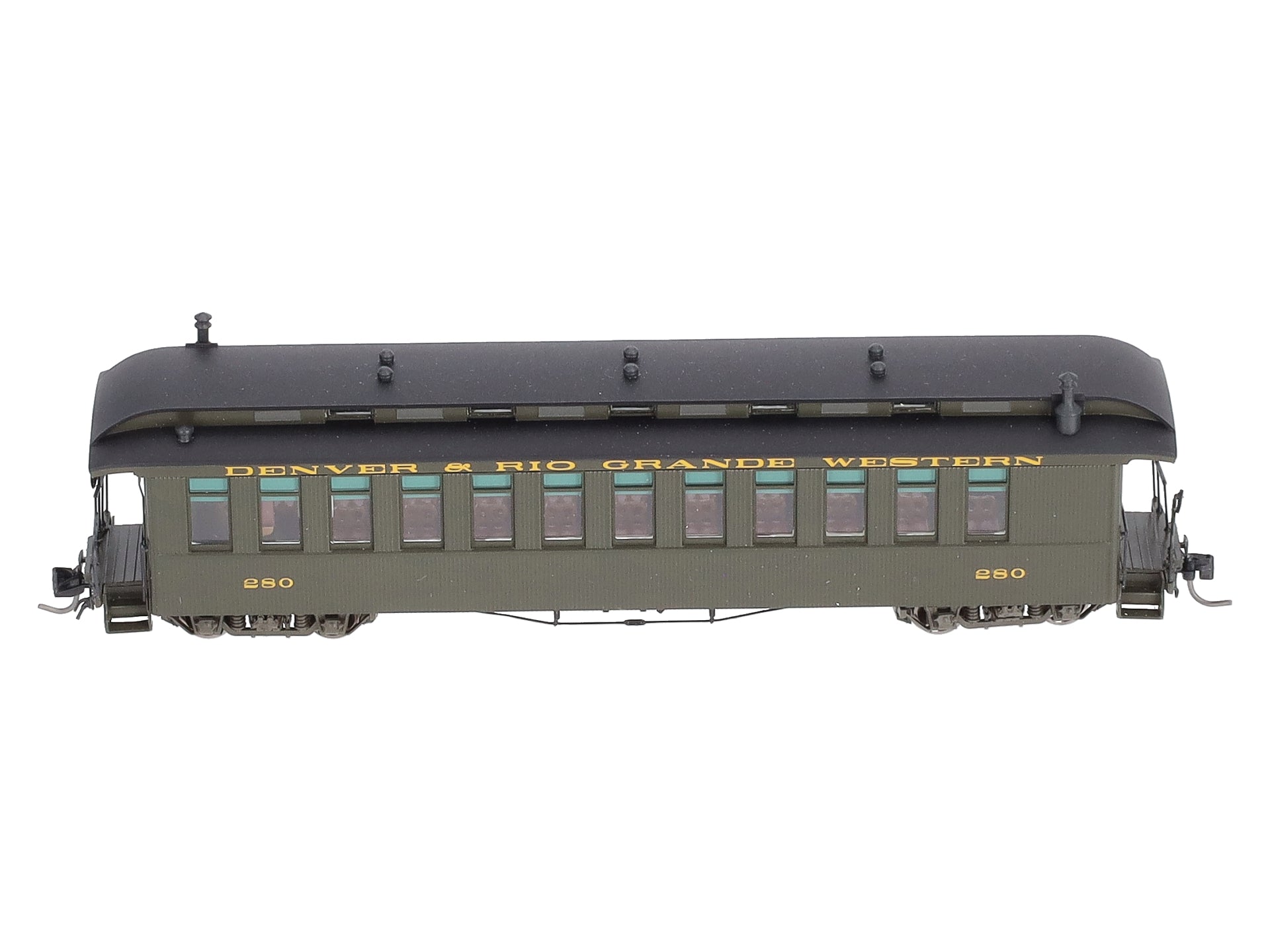 Blackstone Models B350100 HOn3 D&RGW Open Platform Coach Passenger Car #280