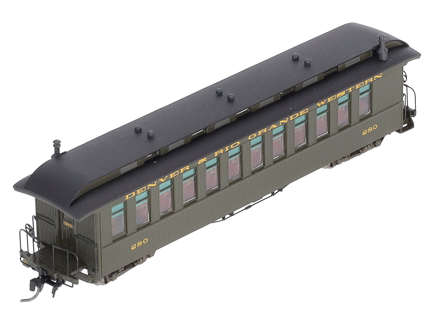 Blackstone Models B350100 HOn3 D&RGW Open Platform Coach Passenger Car #280