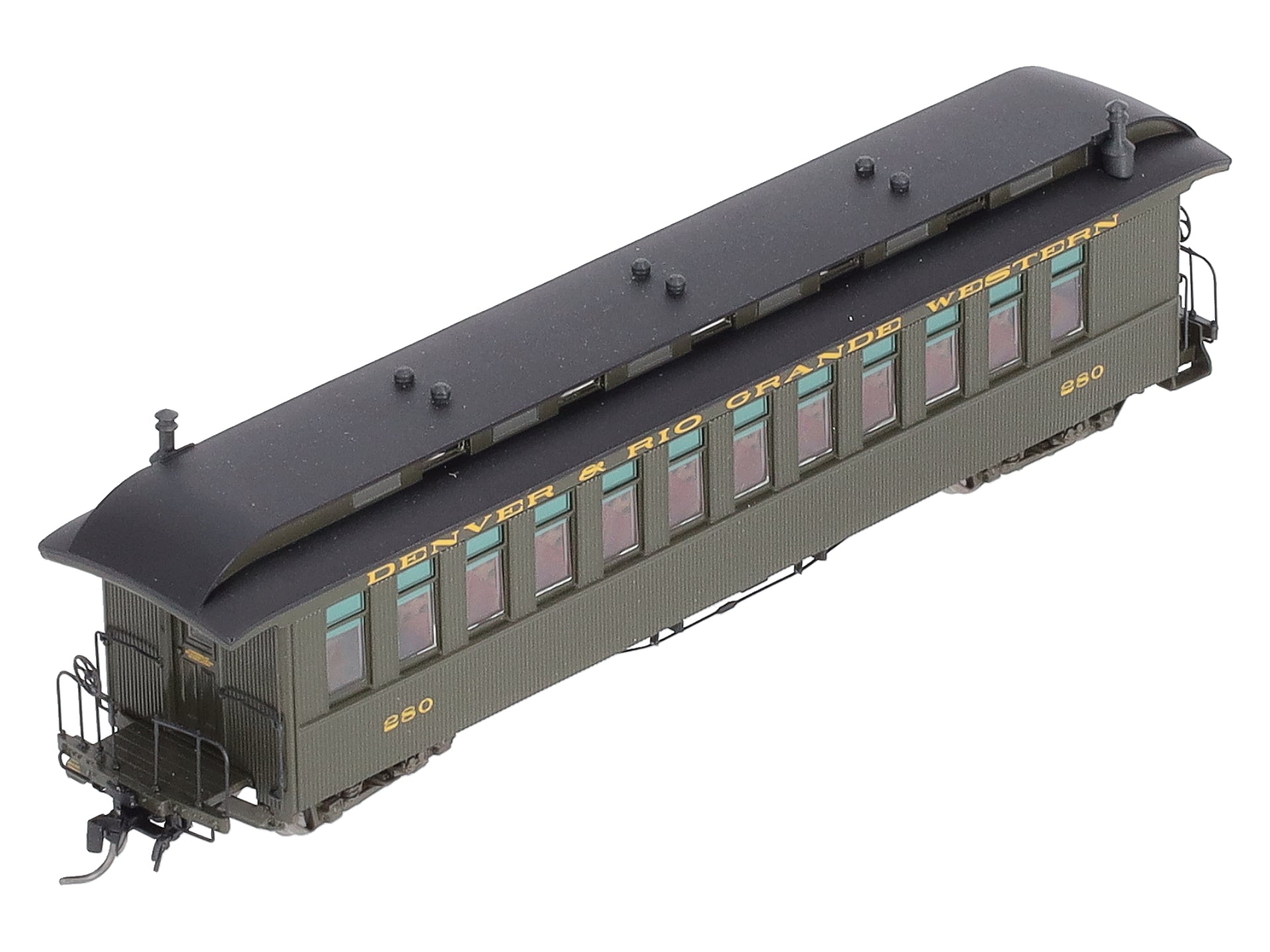 Blackstone Models B350100 HOn3 D&RGW Open Platform Coach Passenger Car #280