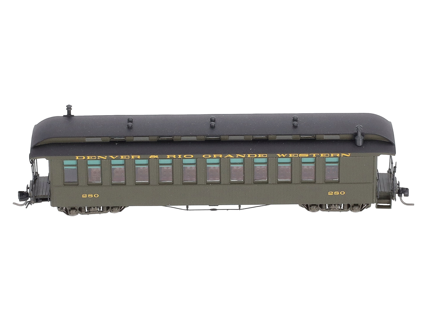 Blackstone Models B350100 HOn3 D&RGW Open Platform Coach Passenger Car #280
